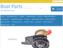 Tablet Screenshot of boatpartsandspares.co.uk